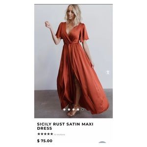NWT Baltic Born Satin Maxi Dress